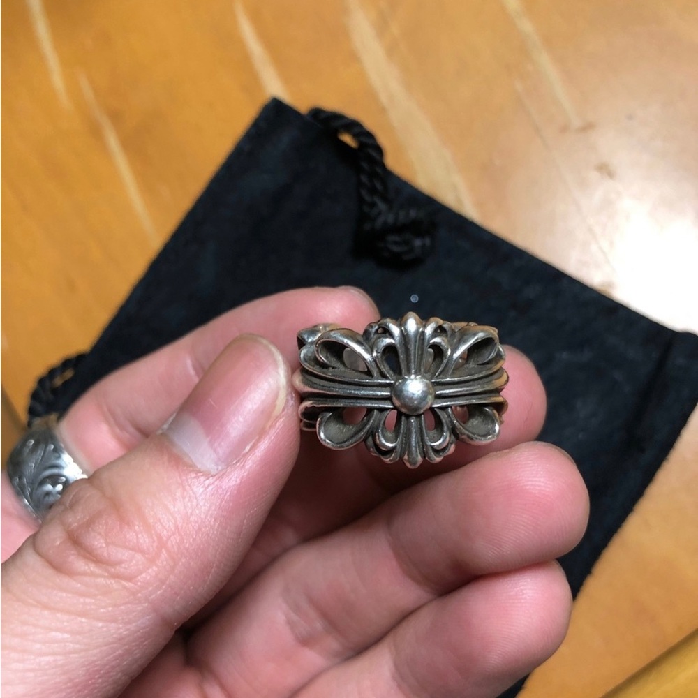 Chrome Hearts Double Floral Ring Size 7